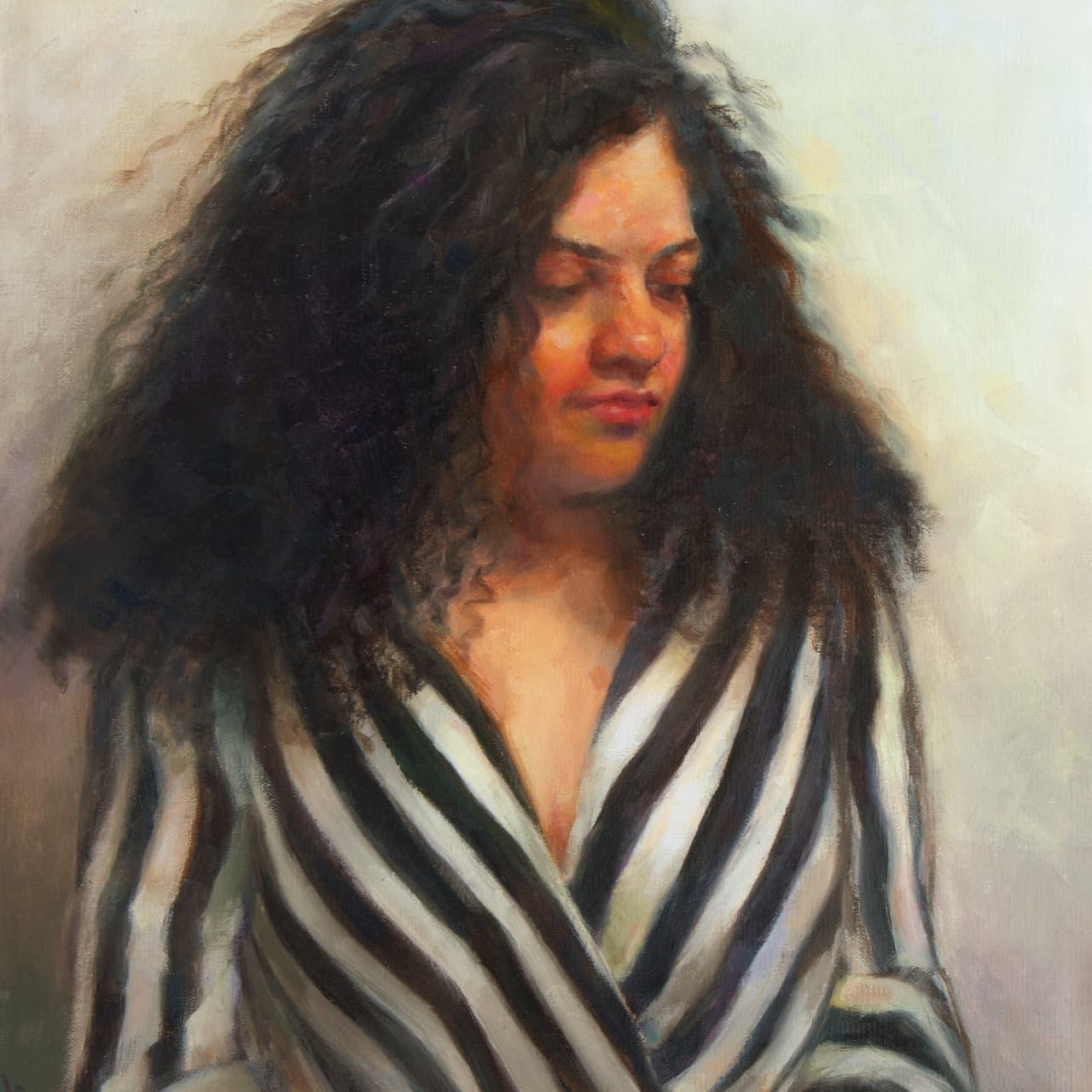 Shuchi Muley — Self Portrait in Stripes